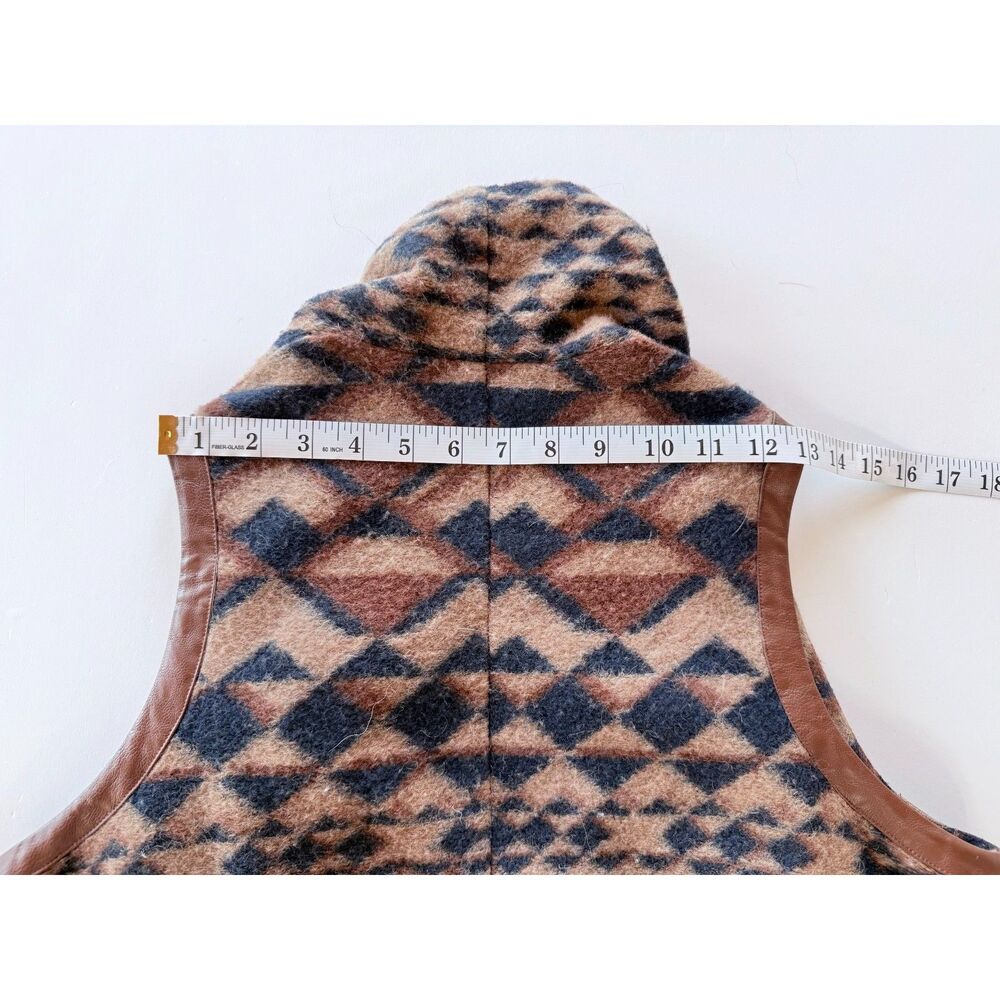 Plenty by Tracy Reese Canton Fringe Sweater Vest Aztec Geo Anthropologie XS/S - Picture 11 of 12